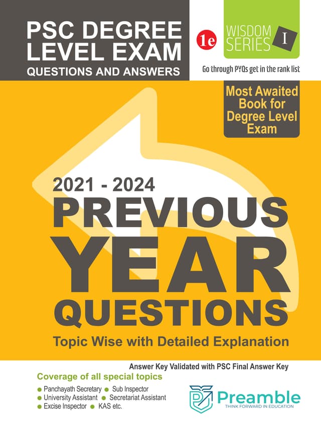 PSC Degree Level Previous Year Questions 2021-2024