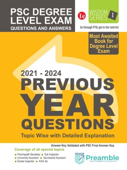 PSC Degree Level Previous Year Questions 2021-2024
