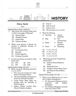 PSC Degree Level Previous Year Questions 2021-2024