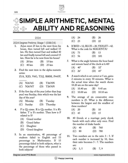 PSC Degree Level Previous Year Questions 2021-2024